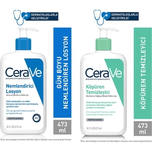 Cerave Nemlendirici Losyon 473 ml + Cerave Köpüren Temizleyici 473 ml