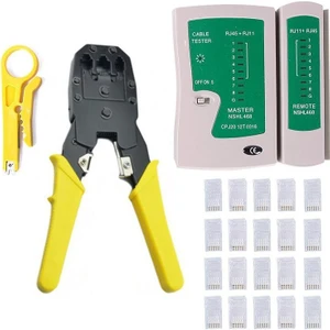 Temiz Pazar Pense + Tester + 100 Adet RJ45 Network Seti