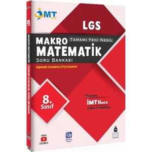 İMT Hoca 8. Sınıf LGS Makro Matematik Tamamı Yeni Nesil Soru Bankası