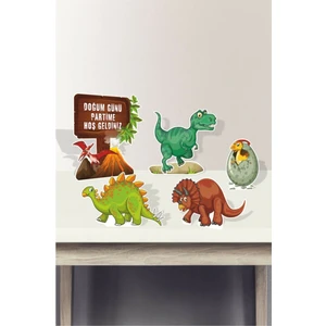 Neşeli Günlerim Dinazor Konseptli Ayaklı Pano Seti Masa Üstü Kalın Kağıt