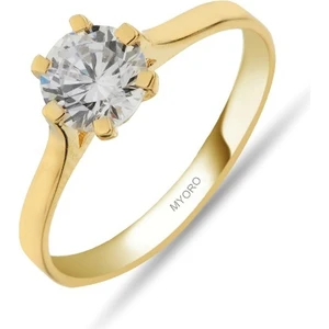 14 Ayar Altın Tektaş Yüzük