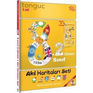 Tonguç Akademi 8. Sınıf 2 Akıl Haritaları Seti