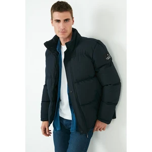 Marka Logolu Dik Yaka Slim Fit Mont Erkek Mont 556B50064
