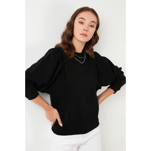 Bisiklet Yaka Pamuklu Basic Örme Sweat Kadın Sweat 601MS0183