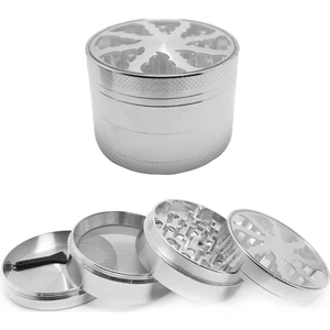 Gri 63 Mm. 4 Katlı Grinder Herbal Öğütücüsü Parçalayıcı RB83SLV