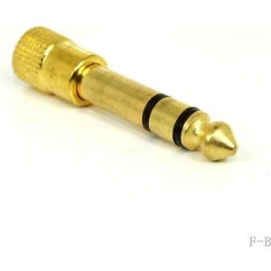 6.3 mm Erkek- 3.5 mm Dişi Stereo Çevirici Gold