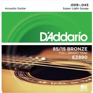 D'addario EZ890 Akustik Tel Set Super Light (.009) Z890