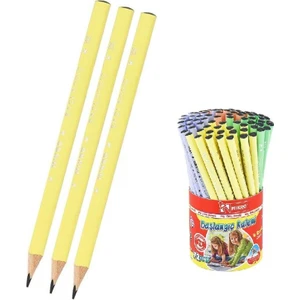 Siyah Jumbo Üçgen Ilk Kalemim Mikro Siyah Kalın Kurşun Kalem 3 Adet