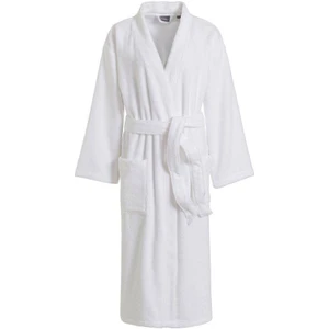 Hızsoy Tekstil Beyaz Şal Yaka Bornoz