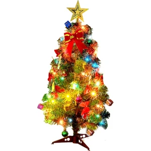 45 Cm'lik Renkli Işıklı Noel Ağacı (Yurt Dışından)