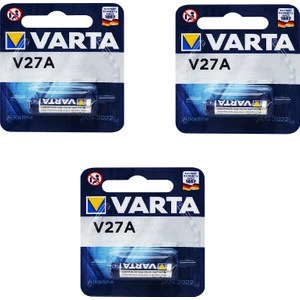 V27A Küçük Alkalin İnce Kalem Pil 3'lü