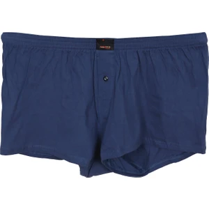 Erkek Büyük Beden Battal Boy Penye Boxer Düz Indigo