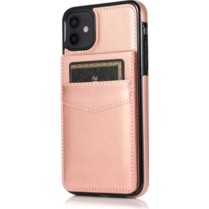 Apple iPhone 11 (6,1 Inç) ile Uyumlu Çoklu Kart Yuvası Arkadan Çevirmeli Telefon Koruyucu Kılıf (Yurt Dışından)