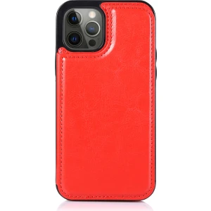 Apple iPhone 12 Pro Max (6,7 Inç) ile Uyumlu Çoklu Kart Yuvası Arkadan Çevirmeli Koruyucu Kickstand Kılıf (Yurt Dışından)