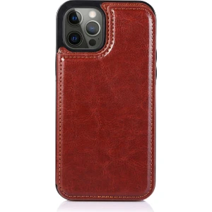 Apple iPhone 12 Pro Max (6,7 Inç) ile Uyumlu Çoklu Kart Yuvası Arkadan Çevirmeli Koruyucu Kickstand Kılıf (Yurt Dışından)