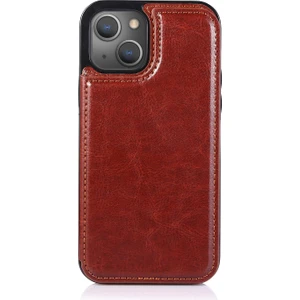 Apple iPhone 13 Mini (5,4 Inç) ile Uyumlu Çoklu Kart Yuvası Arkadan Çevirmeli Koruyucu Kickstand Kılıf (Yurt Dışından)