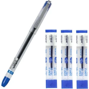 Dong-a Mavi  0.5mm Ince Iğne Uçlu Jel Kalem 1 Adet ve Kalem Yedeği 3 Adet