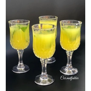 4'lü Kesme Kristal Cam Bardak