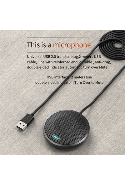 Shopfocusk8 USB Kondenser Mikrofon Kayıt Canlı Streaming Mikrofon (Yurt Dışından)