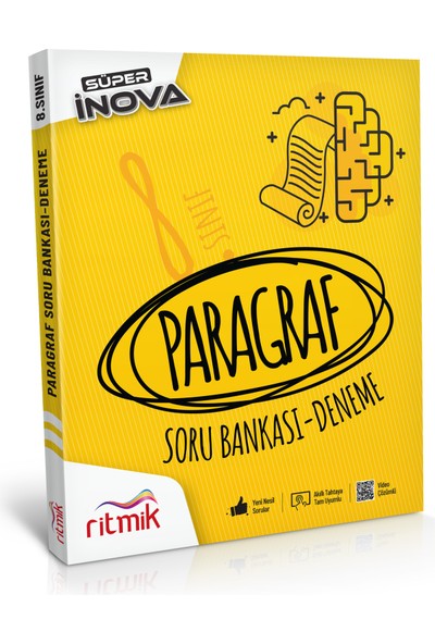 Ritmik Eğitim Yayınları 8. Sınıf Paragraf - Süper Inova Soru Bankası