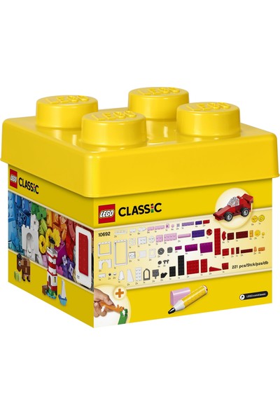 LEGO® Classic 221 Parçalık Yaratıcı Yapım Kutusu (10692) - Çocuk Oyuncak Yapım Seti