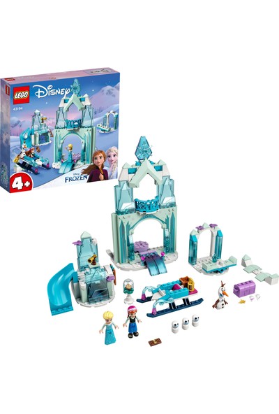 LEGO® l Disney Princess™ Anna ve Elsa’nın Karlar Ülkesi Harikalar Diyarı 43194 - Prenses Oyunları Seven Çocuklar için Yaratıcı Oyuncak Yapım Seti (154 Parça)