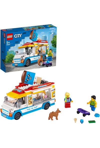 LEGO® City Dondurma Arabası 60253 - Araçları Seven Çocuklar için Yaratıcı Oyuncak Yapım Seti (200 Parça)