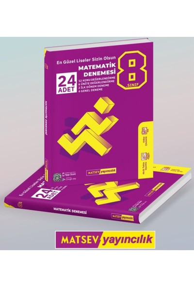 Matsev Yayıncılık 8.sınıf 24'lü Matematik Denemesi