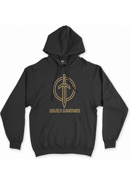 Cix Golden Guardians Siyah Kapşonlu Sweatshirt Hoodie