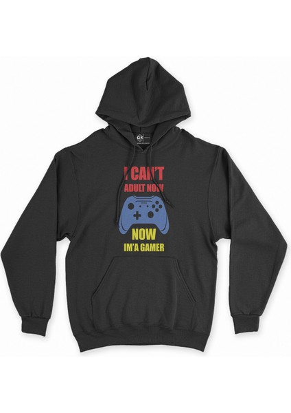 Cix Now I Am A Gamer Siyah Kapşonlu Sweatshirt Hoodie