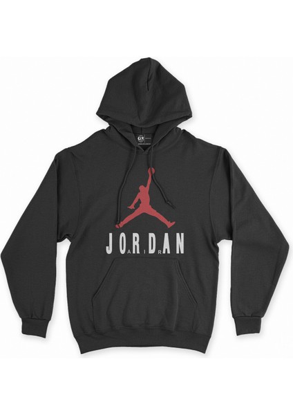 Cix Jordan Air Siyah Kapşonlu Sweatshirt Hoodie