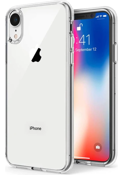 Case 4U Apple iPhone XR Kılıf A+ Şeffaf Lüx Süper Yumuşak 0.3mm Ince Slim Silikon