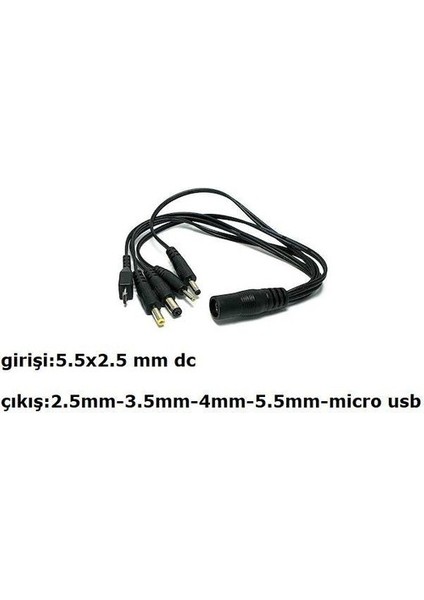 7.5 Volt 1.5 Amper Çok Uçlu Adaptör