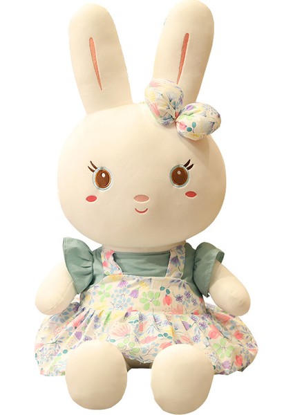 Peluş Oyuncak Çiçekli Bez Kız Bebek Bebek Tavşan Bez Bebek (Yurt Dışından)