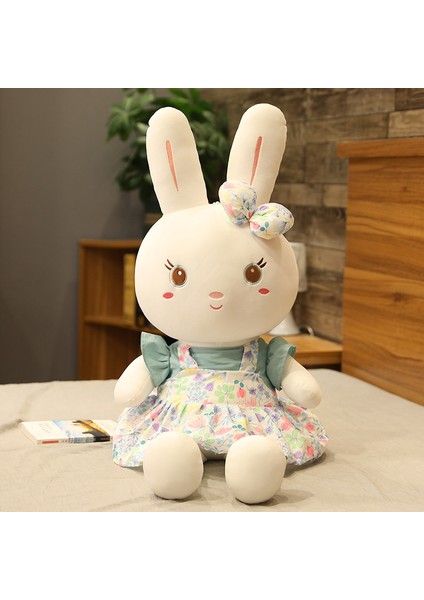 Peluş Oyuncak Çiçekli Bez Kız Bebek Bebek Tavşan Bez Bebek (Yurt Dışından)