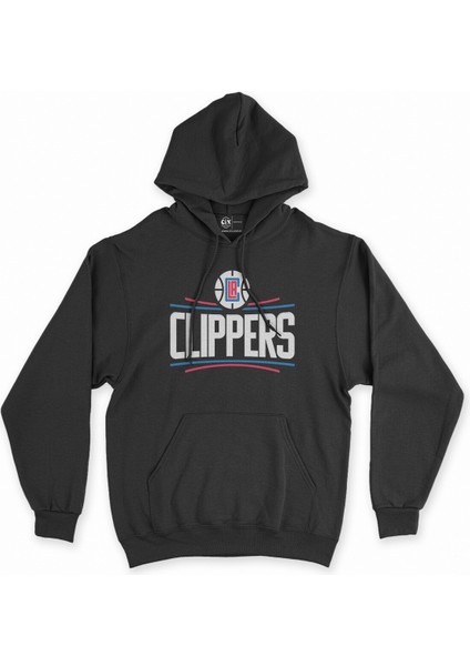 Cix La Clippers Siyah Kapşonlu Sweatshirt Hoodie