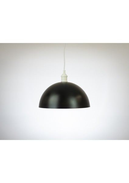 modern,rustik,vintage mutfak,oda,cafe,oteller için siyah 1xe27 metal sarkıt avize çap:40cm
