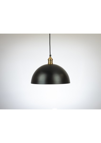 Retro Siyah Içi Gold Tekli Metal Sarkıt Çap: 30CM