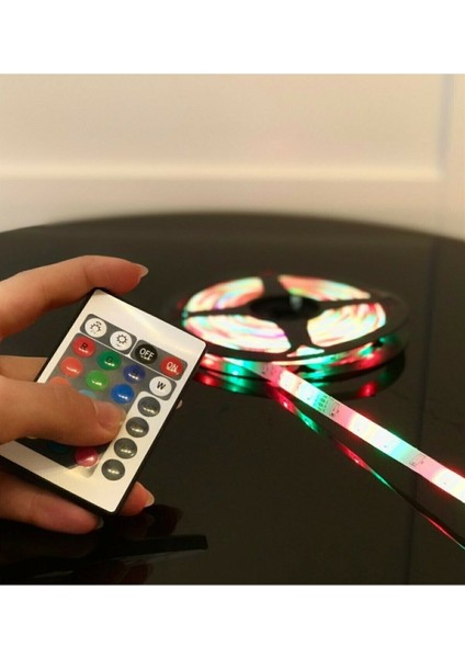 LED Animasyonlu Tak Çalıştır Kumandalı Trafolu Rgb Şerit Işık