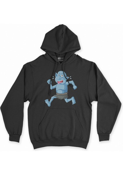 Cix Blue Goblin Siyah Kapşonlu Sweatshirt Hoodie