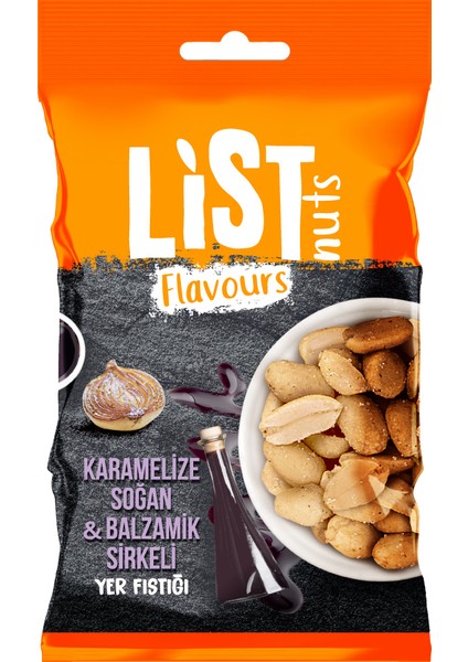 List Flavours Karamelize Soğan & Balzamik Sirkeli Yer Fıstığı 30 G