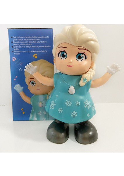 Oyuncak Elsa Dans Eden Prenses Pilli Işıklı Sesli Hareketli Oyuncak Dans Eden Prenses