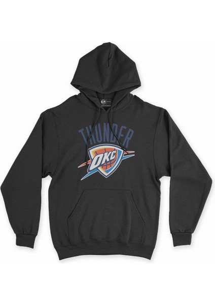 Cix Oklahoma City Thunder Siyah Kapşonlu Sweatshirt Hoodie