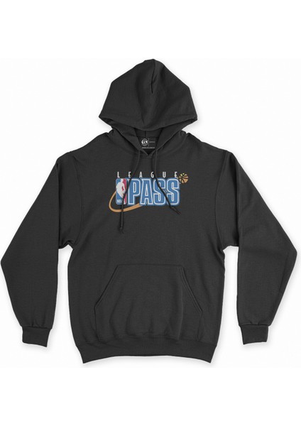 Cix Nba League Pass Siyah Kapşonlu Sweatshirt Hoodie