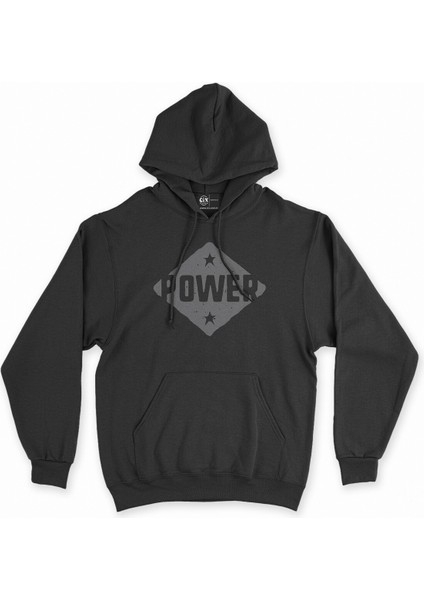 Cix Power Siyah Kapşonlu Sweatshirt Hoodie