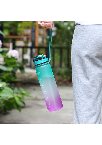 1000 ml Spor Su Şişesi - Sarı/Mor (Yurt Dışından)
