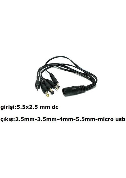 12 Volt 2 Amper Çok Uçlu Adaptör