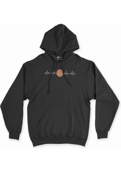 Cix Basketbol Aşkı Siyah Kapşonlu Sweatshirt Hoodie