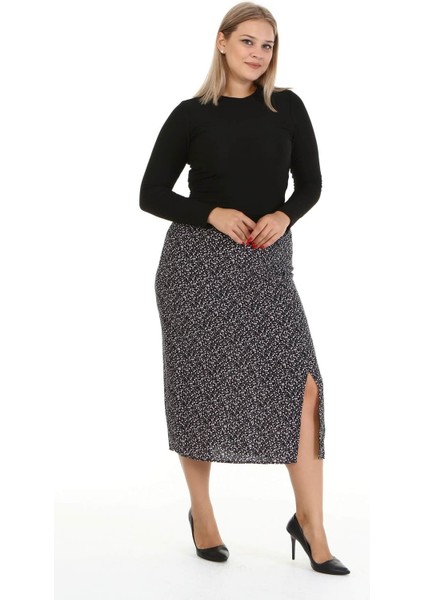 Arka Beli Lastikli Yırtmaçlı Etek fiyatları