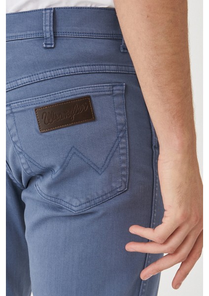 WRANGLER Erkek Texas Slim Fit Dar Kesim Normal Bel İndigo Esnek Pantolon